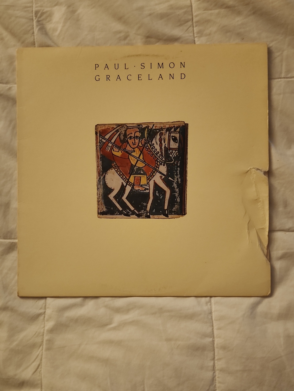 Paul Simon: Graceland Vintage Vinyl- Never Played- Front Cover Damage Sorry